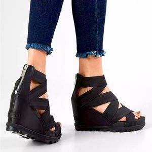 Sorel Joanie II Wedge Sandal Black